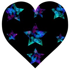 Mermaid Stars Wooden Puzzle Heart