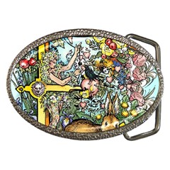 The Illustrated Alphabet - E - by LaRenard Belt Buckles