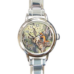 The Flying Fox - By Larenard Round Italian Charm Watch by LaRenard