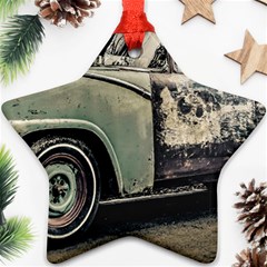 Abandoned Old Car Photo Ornament (star) by dflcprintsclothing