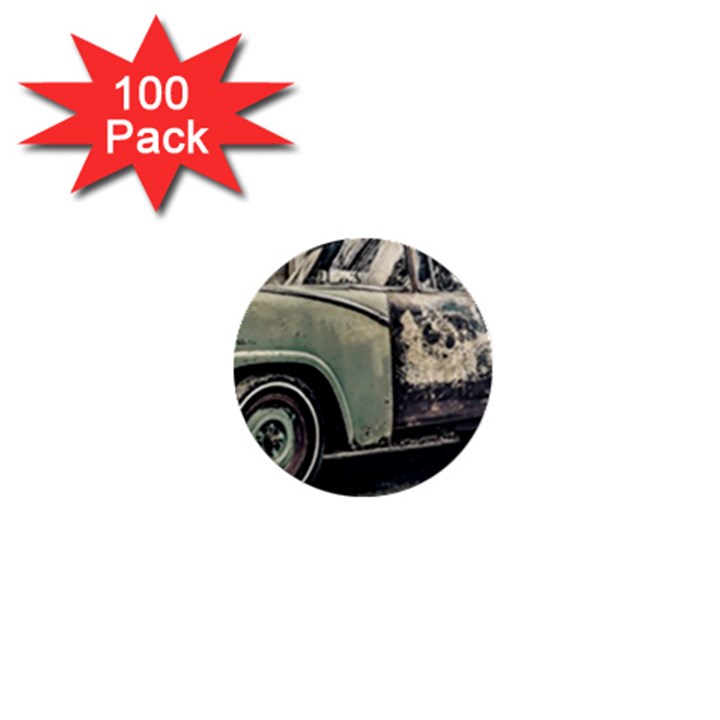 Abandoned Old Car Photo 1  Mini Buttons (100 pack) 