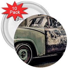 Abandoned Old Car Photo 3  Buttons (10 Pack)  by dflcprintsclothing