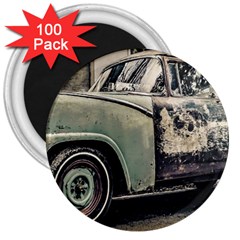 Abandoned Old Car Photo 3  Magnets (100 Pack)