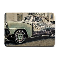 Abandoned Old Car Photo Small Doormat  by dflcprintsclothing