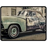 Abandoned Old Car Photo Fleece Blanket (Large)  80 x60  Blanket Front