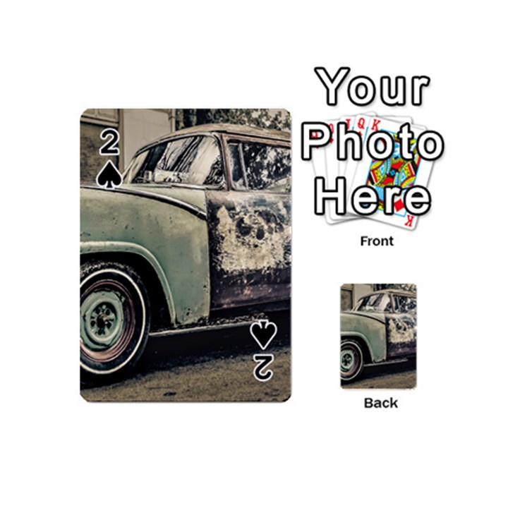 Abandoned Old Car Photo Playing Cards 54 Designs (Mini)