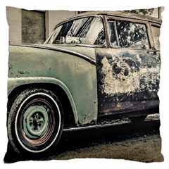 Abandoned Old Car Photo Large Cushion Case (two Sides) by dflcprintsclothing