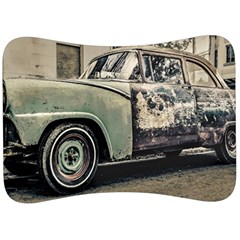 Abandoned Old Car Photo Velour Seat Head Rest Cushion by dflcprintsclothing