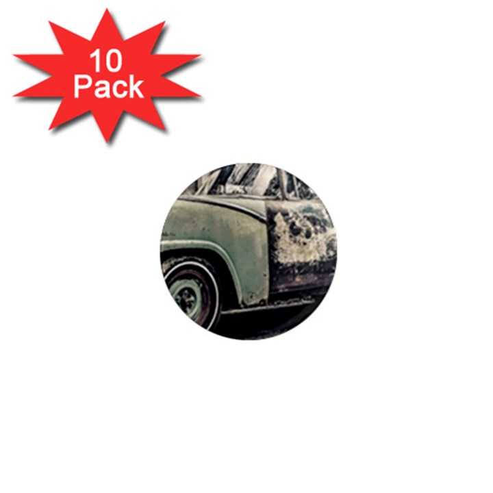 Abandoned Old Car Photo 1  Mini Magnet (10 pack) 