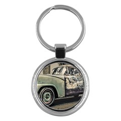 Abandoned Old Car Photo Key Chain (round) by dflcprintsclothing