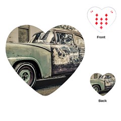 Abandoned Old Car Photo Playing Cards Single Design (heart)