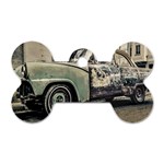 Abandoned Old Car Photo Dog Tag Bone (Two Sides) Back