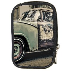 Abandoned Old Car Photo Compact Camera Leather Case by dflcprintsclothing