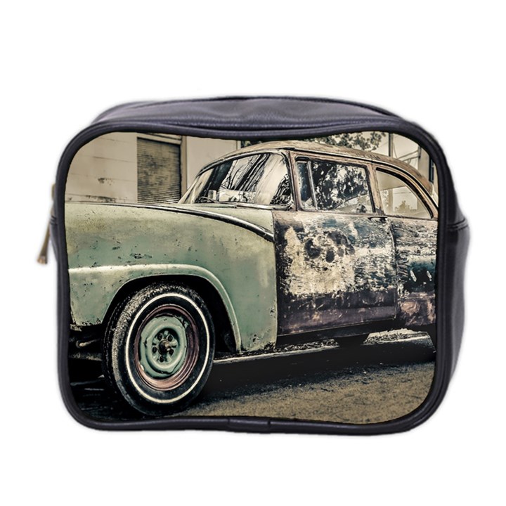 Abandoned Old Car Photo Mini Toiletries Bag (Two Sides)