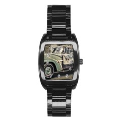 Abandoned Old Car Photo Stainless Steel Barrel Watch by dflcprintsclothing