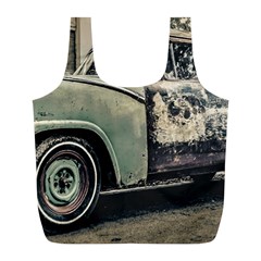 Abandoned Old Car Photo Full Print Recycle Bag (l) by dflcprintsclothing