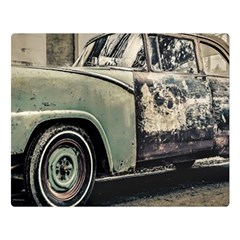 Abandoned Old Car Photo Double Sided Flano Blanket (large)  by dflcprintsclothing