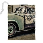 Abandoned Old Car Photo Drawstring Pouch (5XL) Back