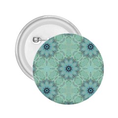 Mint Floral Pattern 2 25  Buttons by Dazzleway