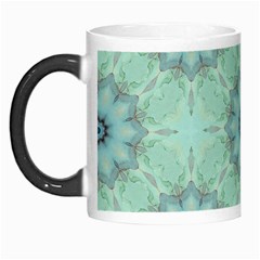 Mint Floral Pattern Morph Mugs by Dazzleway