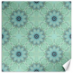 Mint Floral Pattern Canvas 16  X 16  by Dazzleway