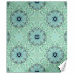 Mint Floral Pattern Canvas 20  X 24  by Dazzleway