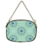 Mint floral pattern Chain Purse (Two Sides) Back