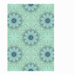 Mint Floral Pattern Small Garden Flag (two Sides) by Dazzleway