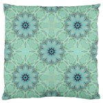 Mint floral pattern Large Cushion Case (One Side) Front