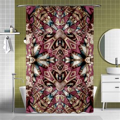 Pink Pattern Shower Curtain 48  X 72  (small)  by Dazzleway