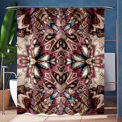 Pink Pattern Shower Curtain 60  X 72  (medium)  by Dazzleway