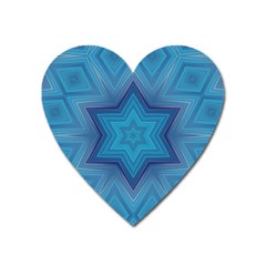 Blue Star Heart Magnet