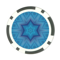 Blue Star Poker Chip Card Guard (10 Pack) by Dazzleway