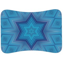 Blue Star Velour Seat Head Rest Cushion by Dazzleway