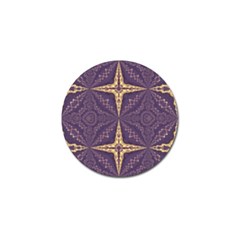 Purple And Gold Golf Ball Marker by Dazzleway