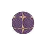 Purple and gold Golf Ball Marker (4 pack) Front