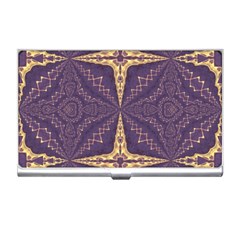 Purple And Gold Business Card Holder by Dazzleway