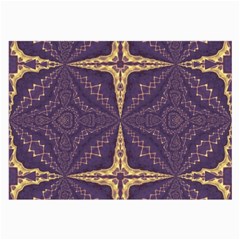 Purple And Gold Large Glasses Cloth by Dazzleway