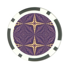 Purple And Gold Poker Chip Card Guard (10 Pack) by Dazzleway