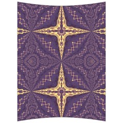 Purple And Gold Back Support Cushion by Dazzleway