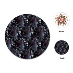 Black Pearls Playing Cards Single Design (round) by MRNStudios