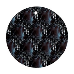 Black Pearls Round Ornament (two Sides) by MRNStudios