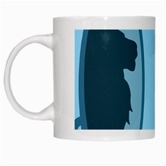 Cat Mirror Lion White Mugs by HermanTelo