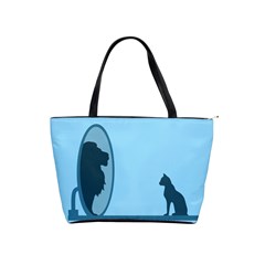 Cat Mirror Lion Classic Shoulder Handbag