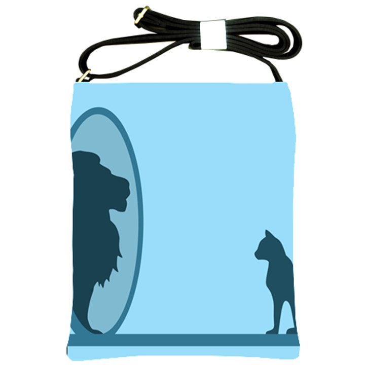 Cat Mirror Lion Shoulder Sling Bag