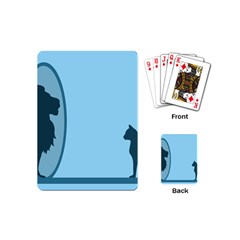 Cat Mirror Lion Playing Cards Single Design (mini)