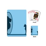 Cat Mirror Lion Playing Cards Single Design (Mini) Back