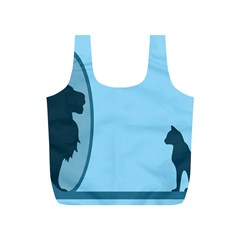 Cat Mirror Lion Full Print Recycle Bag (s)