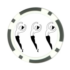 Classical Ballet Dancers Poker Chip Card Guard by Mariart