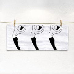 Classical Ballet Dancers Hand Towel by Mariart